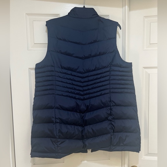 J. Jill Navy Blue Down Puffer Vest size 1X - Picture 4 of 7